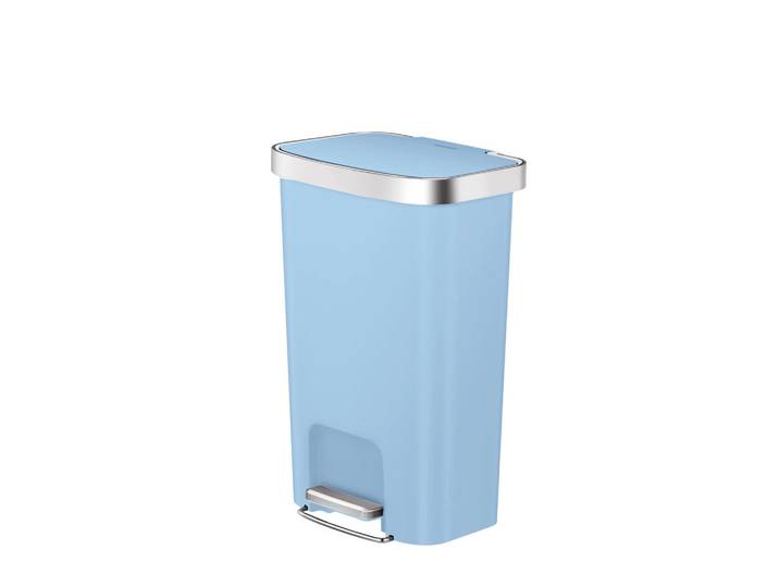 Fackelmann Abfalleimer Seattle, Blau, Kunststoff, 45 L, 29.7x65.2x40.9 cm, Küchen, Küchenausstattung, Mülleimer