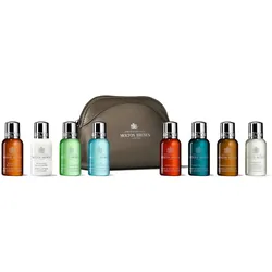 240ml MOLTON BROWN The Classic Explorer Body & Hair Mini Travel Bag (Shower gel 6 x 30ml + Shampoo 30ml + Lotion 30ml + Bag)