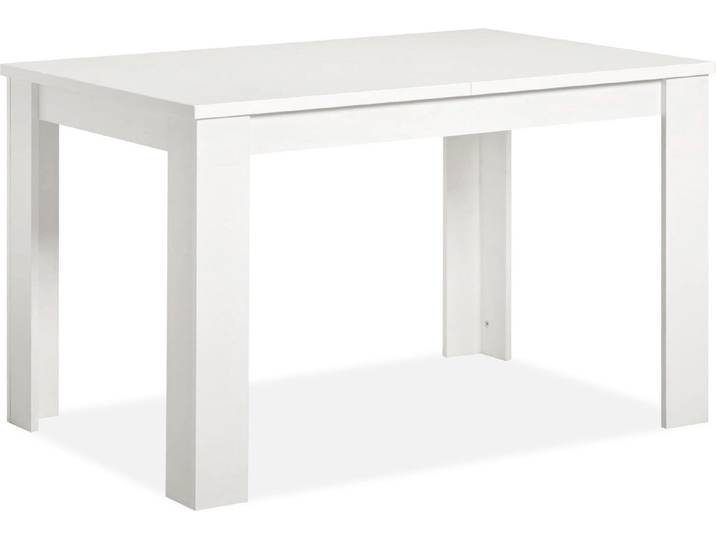 Homestyle4u Esstisch ausziehbar Weiss Esszimmertisch Holztisch 120x80 cm