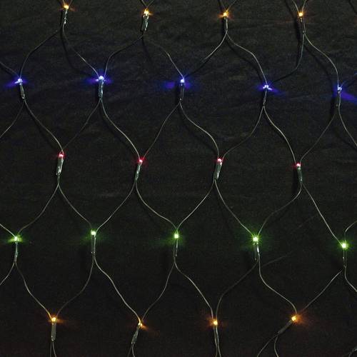 Hellum Lichternetz Innen/Außen 100 LED Mehrfarbig, Warmweiß