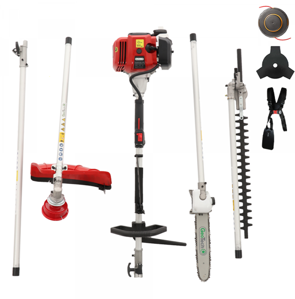 GeoTech GT-2 33 L - 2-Takt Benzin Motorsense, Baumschere, Heckenschere und Freischneider - 33cc