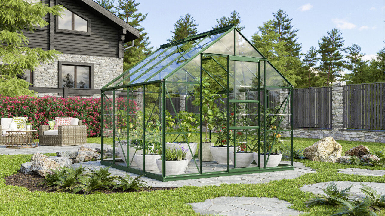Vitavia Gewächshaus Merkur 6700 254 x 254 cm 3 mm ESG