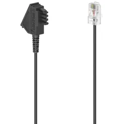 Hama DSL Anschlusskabel 0.5m TAE-F auf RJ45 8p2c Schwarz