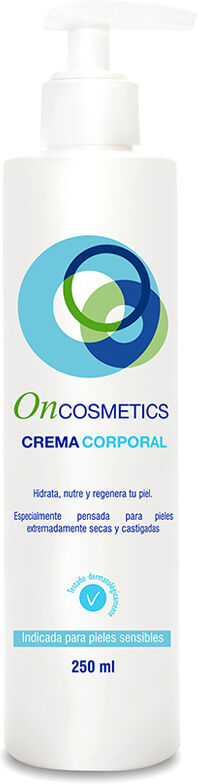 Creme corporal oncológica Oncosmetics Dermoprotectora hidratante 250ml: Creme corporal para o cuidado da pele durante tratamentos oncológicos de quimioterapia e radioterapia