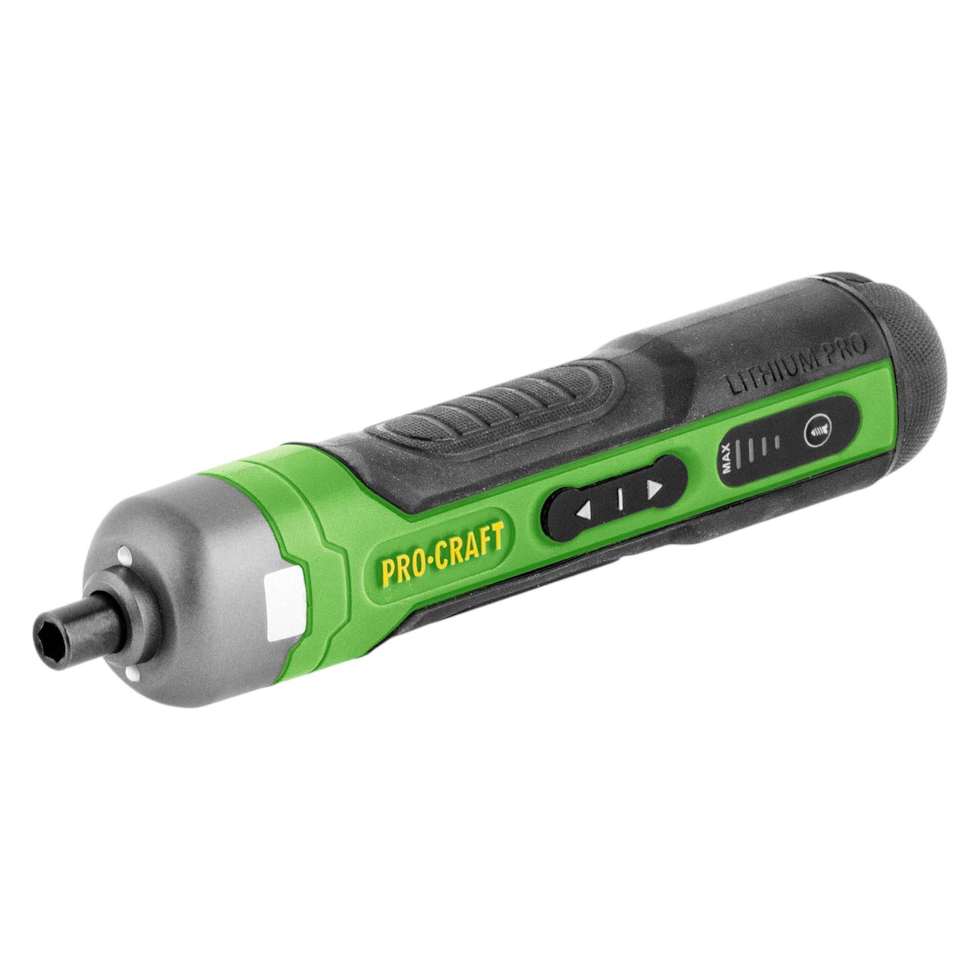 Procraft KS510 Akku Schraubendreher 3,6 V 10 Nm + Integrierter Akku 1,5 Ah + 27 tlg. Bit Set + (Hex) (KS510)