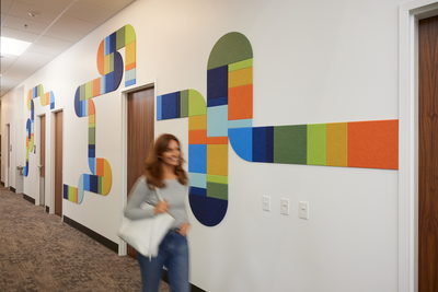 Felt Right Technicolor   Sound Dampening Pinnable Tiles