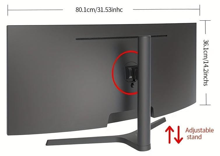 Selius Ultrascherpe Curved Ultrawide Monitor met 34 Inch UWQHD Display en 165Hz