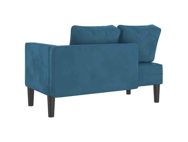 (SOLDES Février)Chaise longue confort(1 PLACES) - Meuble de salon Max. charge 110 kg moderne - avec coussins bleu velours 116 5x62x