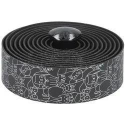 CICLOVATION Lenkerband Leather Touch Minimalism Happy Cats | silber