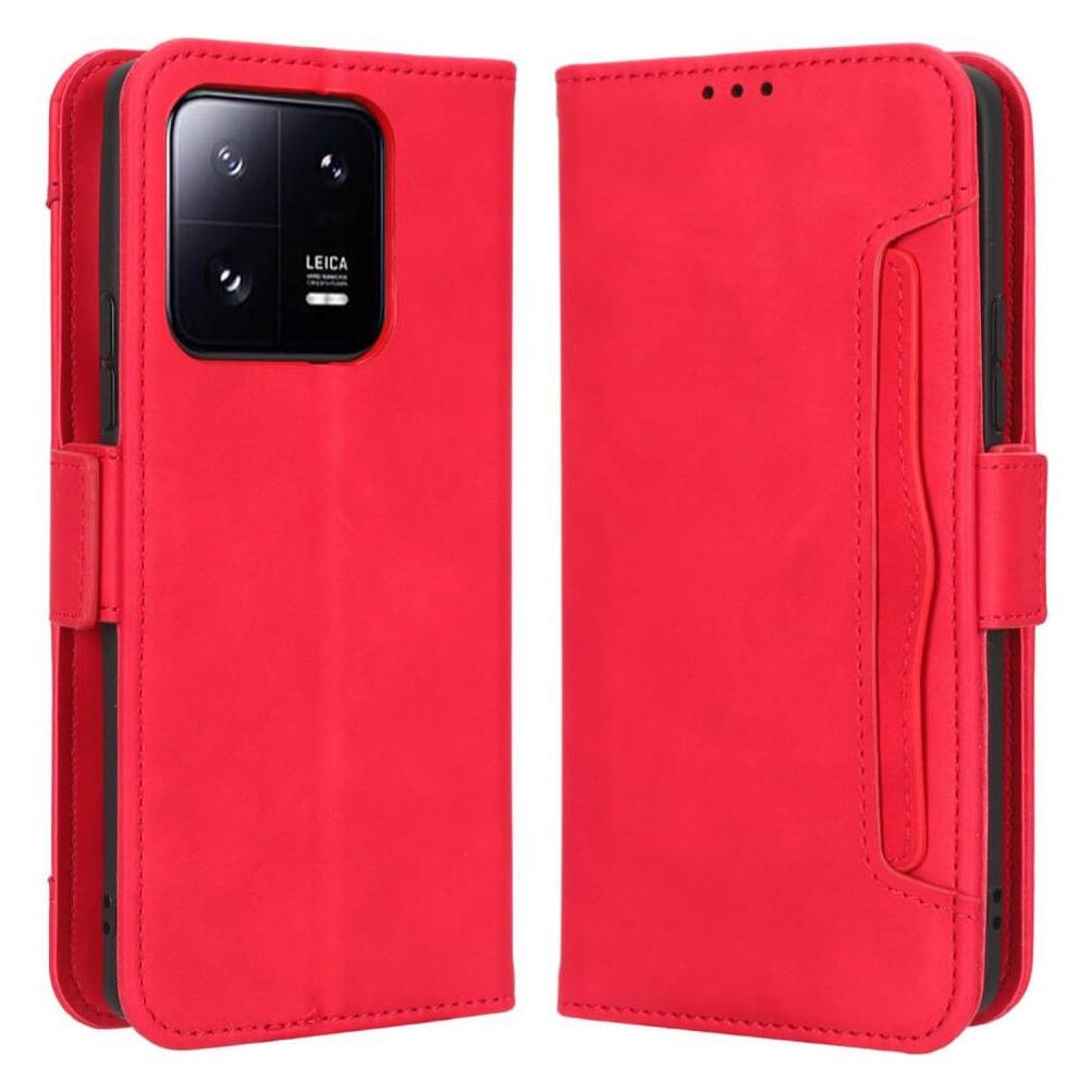 Cover-Discount Xiaomi 13 Pro - Etui mit vielen Kartenfächer rot (Xiaomi 13 Pro) (660127167D)