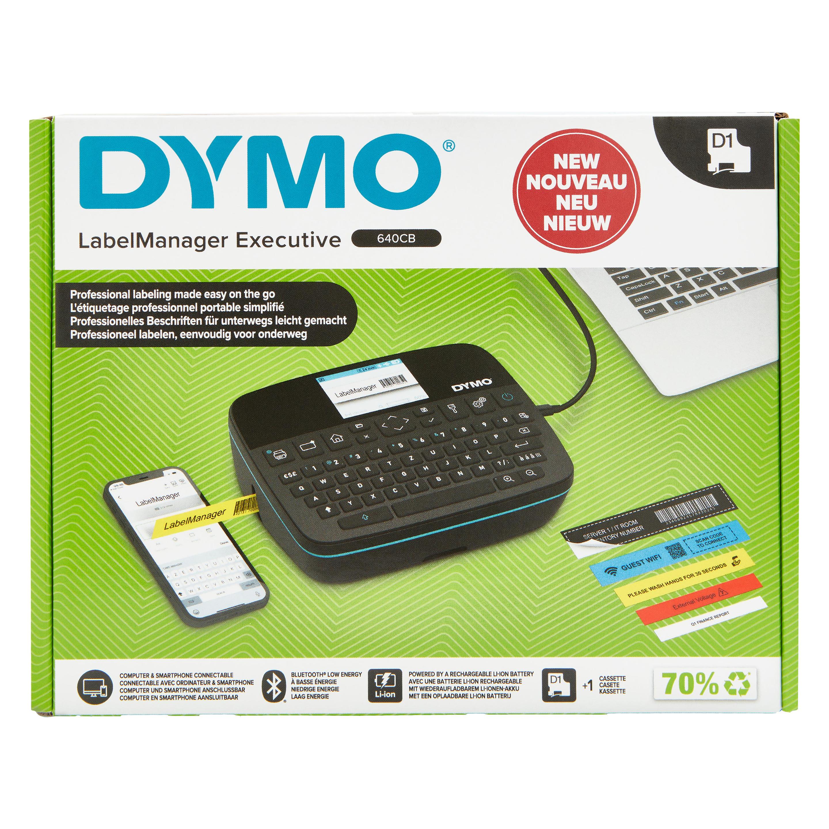 Dymo LabelManager 640CB 6/9/12/19/24mm D1-Bänder Qwertz (2202104)