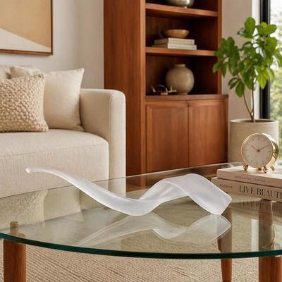 Sagebrook Home Bente Antler Frosted Glass, Ideal for Any Home