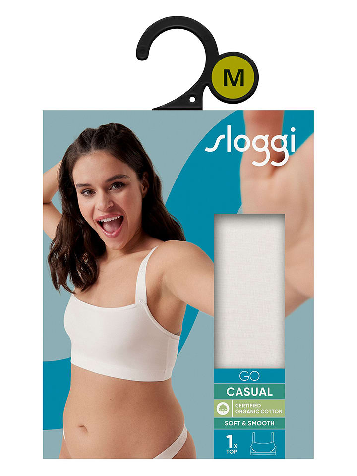 Sloggi Bustier "Go Casual" in Weiß - XL