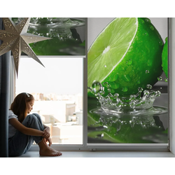 INNENROLLO - Fensterrollo - Rollo - 80x140 cm - Limetten im Wasser