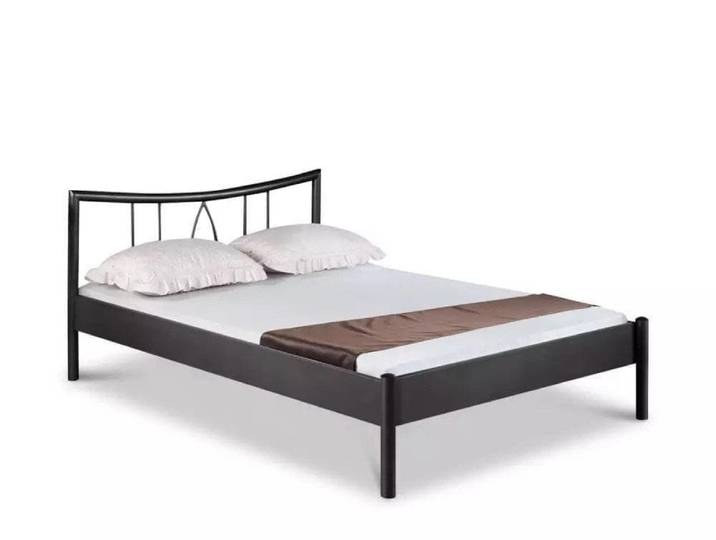 BedBox Metallbett Hanna, Metallbett mit klassischem Kopfteil und stabilem Rahmen