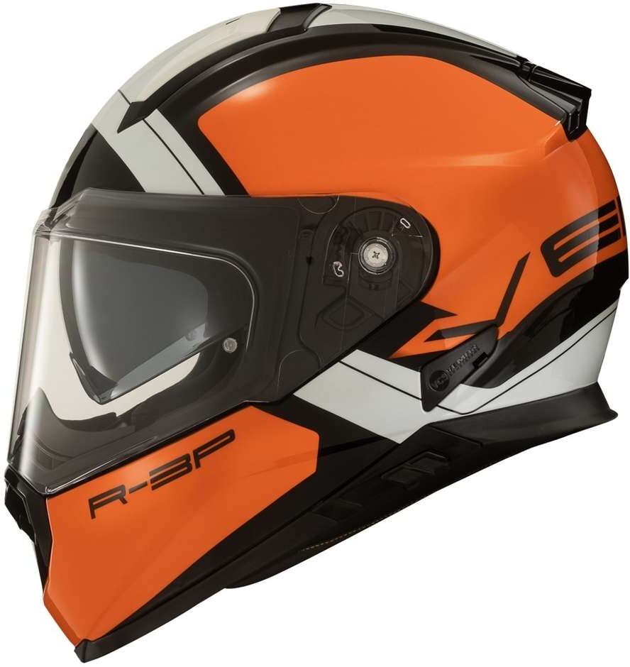 Casco Moto Integrale Vemar ZEPHIR Z030 Mars Arancio Bianco taglia XL