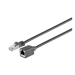 MicroConnect STP6005SEXT RJ45 Patchkabel 0.5 m Schwarz 1 St.
