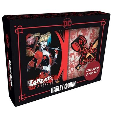 DC Comics: Harley Quinn Tiny Book and Pin Set, Taschenbuch von Insight Editions, Insight Editions