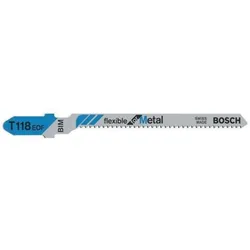 Bosch Stichsägeblatt T 118 EOF Gesamt-L.83mm Zahnt.1,5mm BIM 5 St./Karte