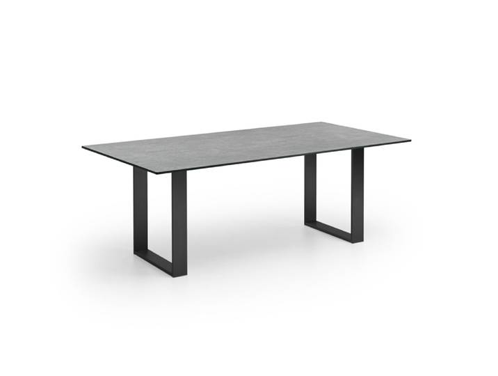 Esstisch, HPL, 76 cm Höhe, Gerades Kufengestell, Klassisch & Modern, Niehoff-Sitzmöbel