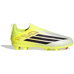 adidas F50 League Laceless FG/MG Kinderfußballschuh weiß/neongelb