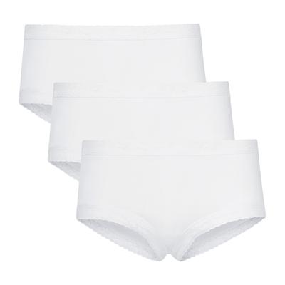 Slip JOCKEY "Soft Stretch Lace", Damen, Gr. L, weiß, Spitze, Obermaterial: 92% Polyamid, 8% Elasthan, unifarben, körpernah, Unterhosen Slip, florales Muster, dehnbare Spitze