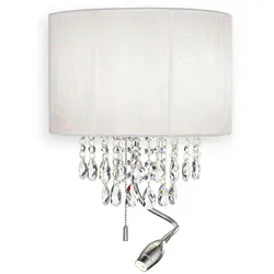 Ideal Lux Wandleuchte OPERA AP3, 2x E14 und 1W LED-Spot, Weiß IDEA-068268