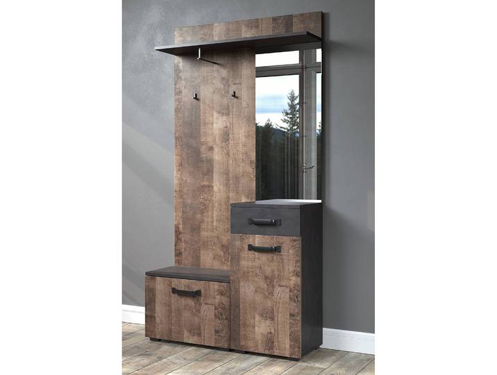 home24 Compacte garderobe Smile 104 x 190 x 32cm meerdere kleuren
