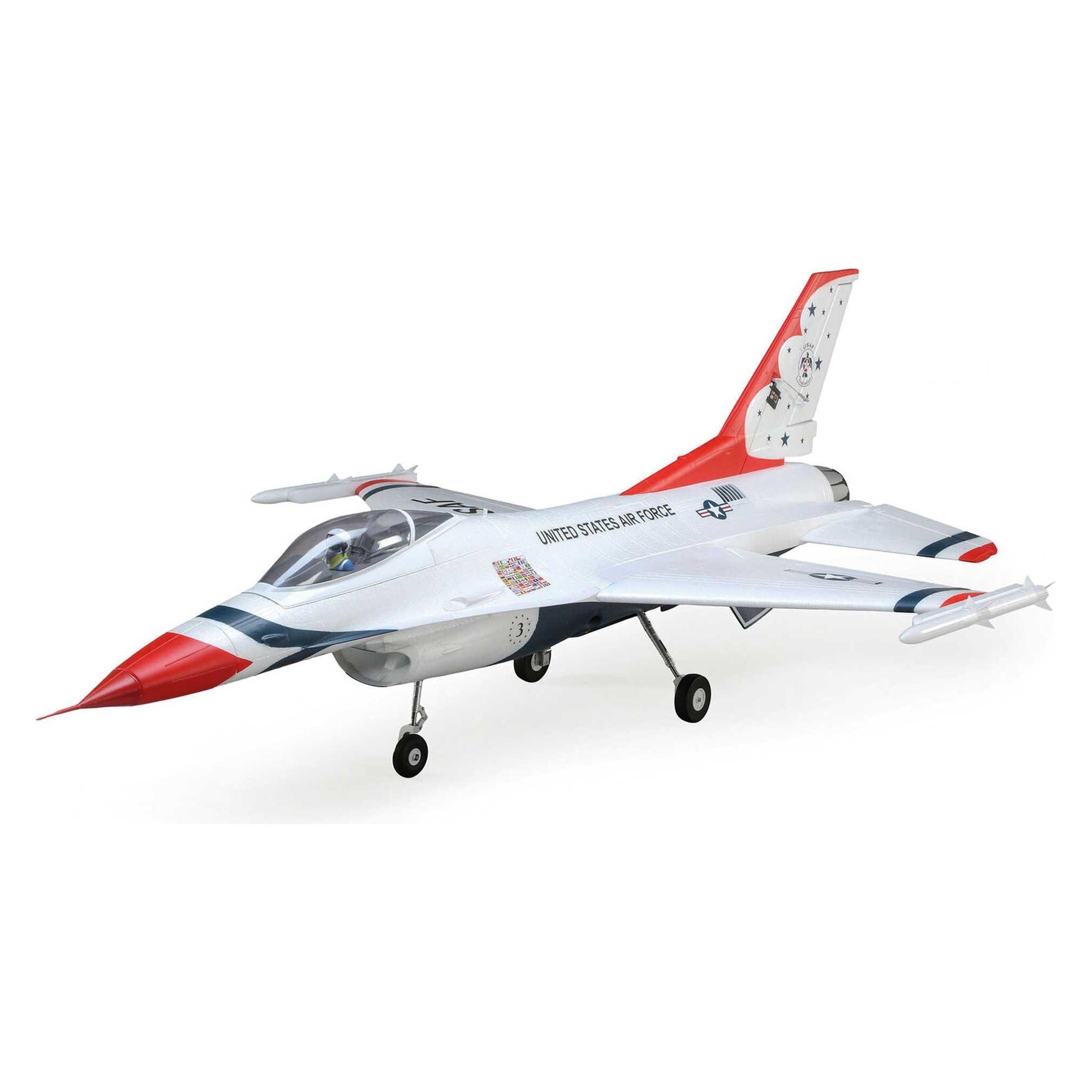 E-Flite FLIEGER F-16 THUNDERBIRD 813mm EP BNB mit AS3X/SAFE TECHNOLOGY BNF BASIC (EFL178500)