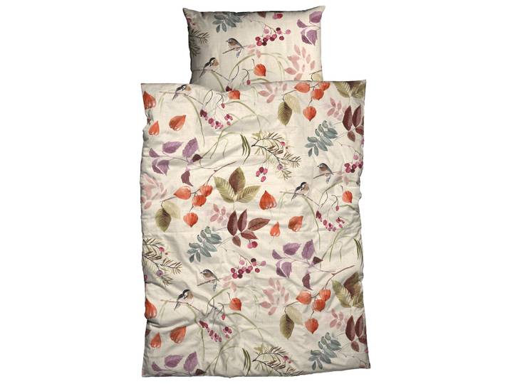 Bettwäsche CASATEX Mirja , orange (sand, terra), B/L: 135cm x 200cm, 1 Stk., 1 Stk., Satin, B/L: 80cm x 80cm, 2 Stk., Satin, Obermaterial: 100% Baumwolle, Bettwäsche, Bettwäsche, elegant und modern