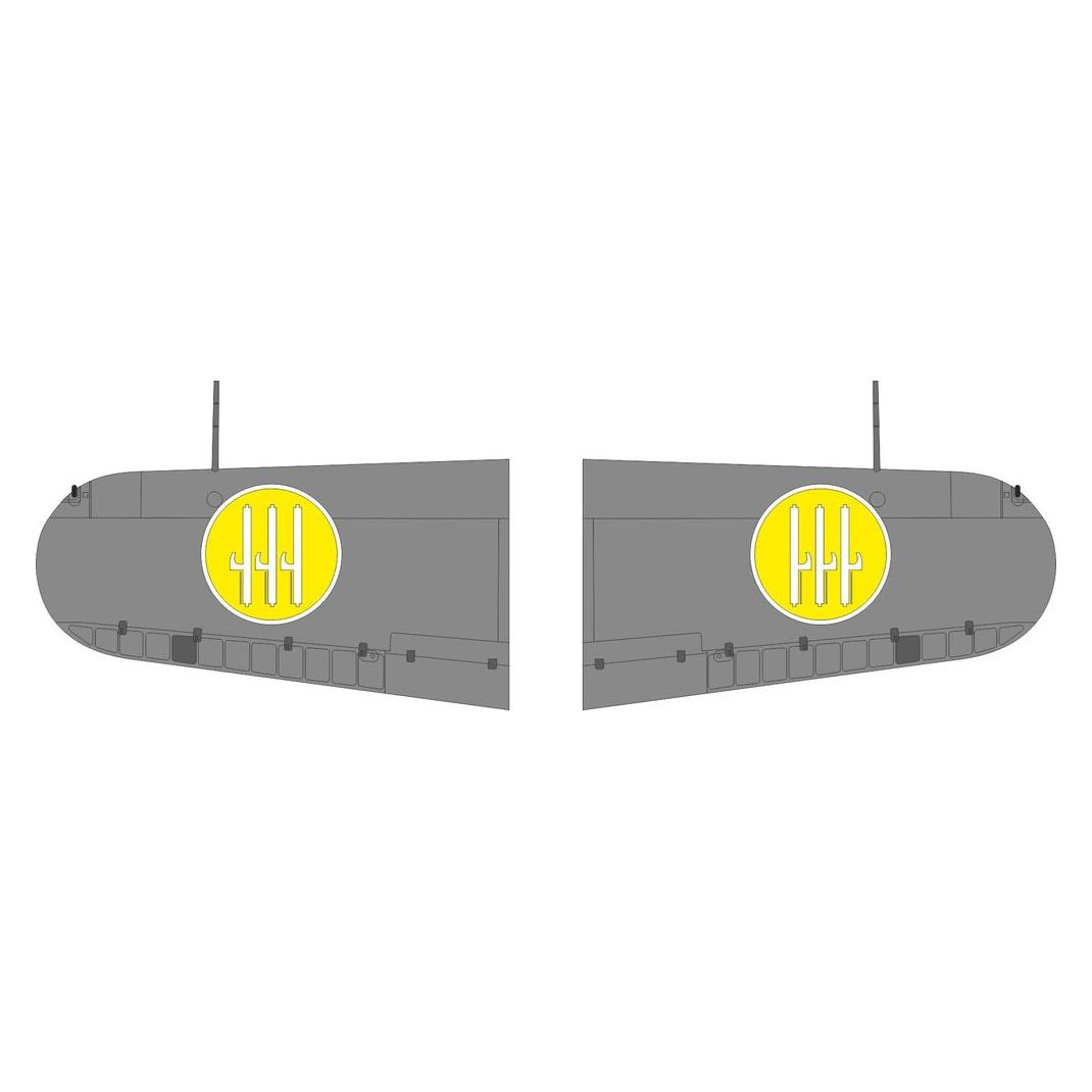 Eduard MC.200 Saetta wings national insignia for Italeri (JX344)