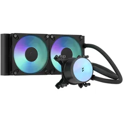 Fractal Radius 240 RGB Water Cooling Unit, Black, CPU Wasserkühler, Schwarz