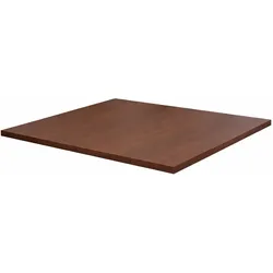 pemora Tischplatte Melaminharz - 60x60 cm - 25 mm stark, Dekor  nussbaum dunkel