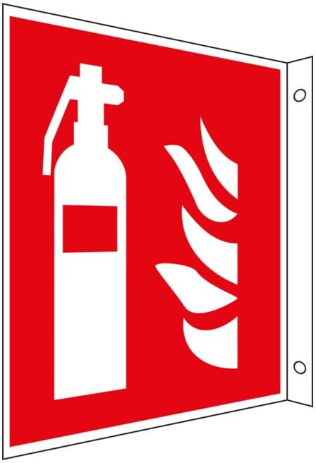 Panneau de drapeau de protection contre l'incendie Eichner Extincteur, rouge (9225-13625-015)