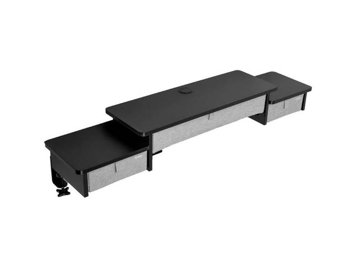 Duronic DD4 BK Planche de 120 cm avec 3 Tiroirs pour Bureau Compatible avec Plateaux TT120 TT140 TT160 de Duronic Structure