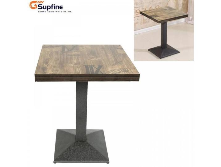 SUPFINE Table de Salle à Manger Carrée pour Bar et Cuisine Salon Salle à Manger pour 2-3 Personnes