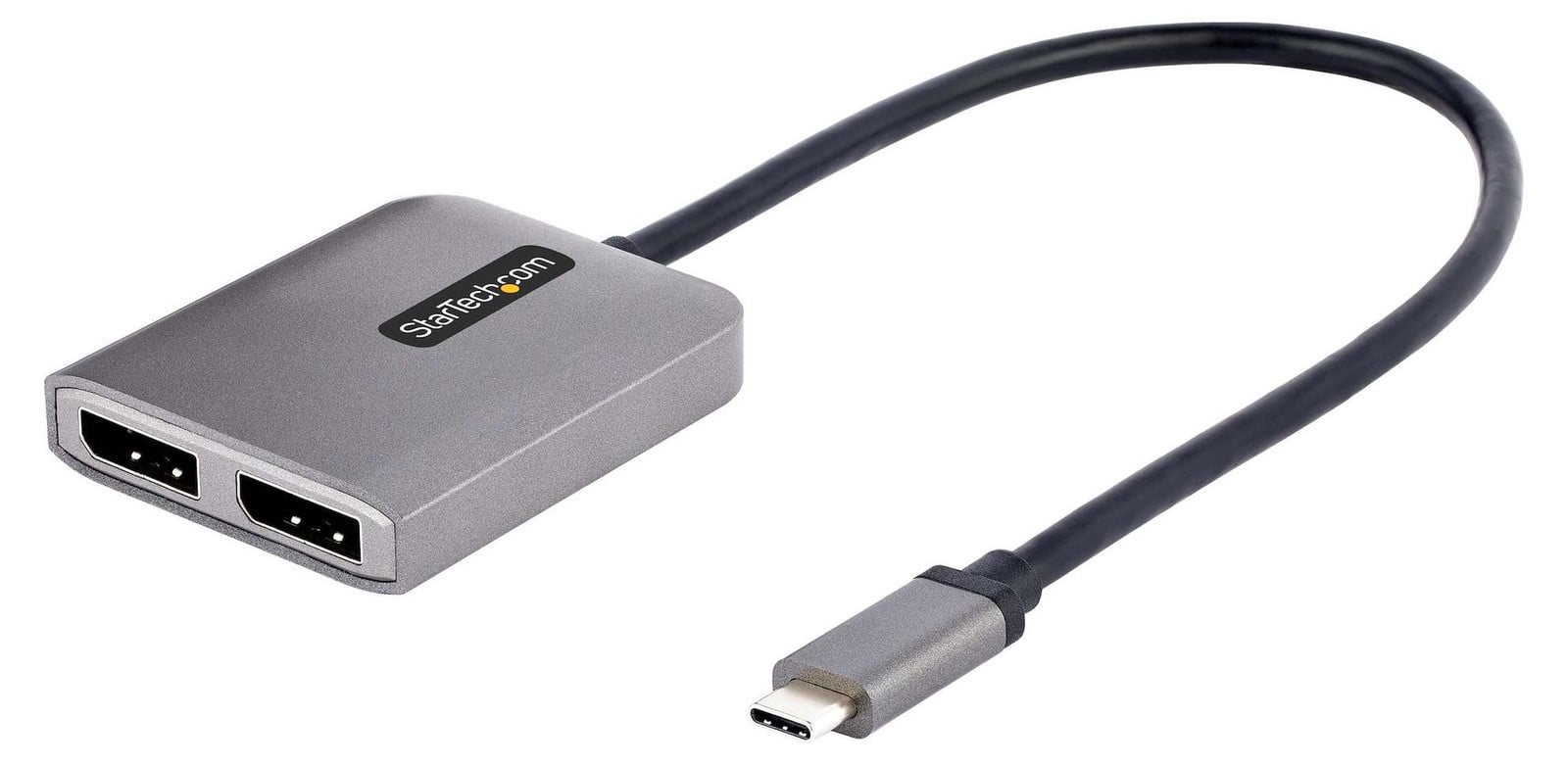StarTech.com 2-poorts USB-C MST-hub, USB Type-C naar 2x DisplayPort multi-monitor adapter voor laptop, dual-DP tot 4K 60Hz, DP 1.4 Alt Mode, DSC, HDR, MST14CD122DP