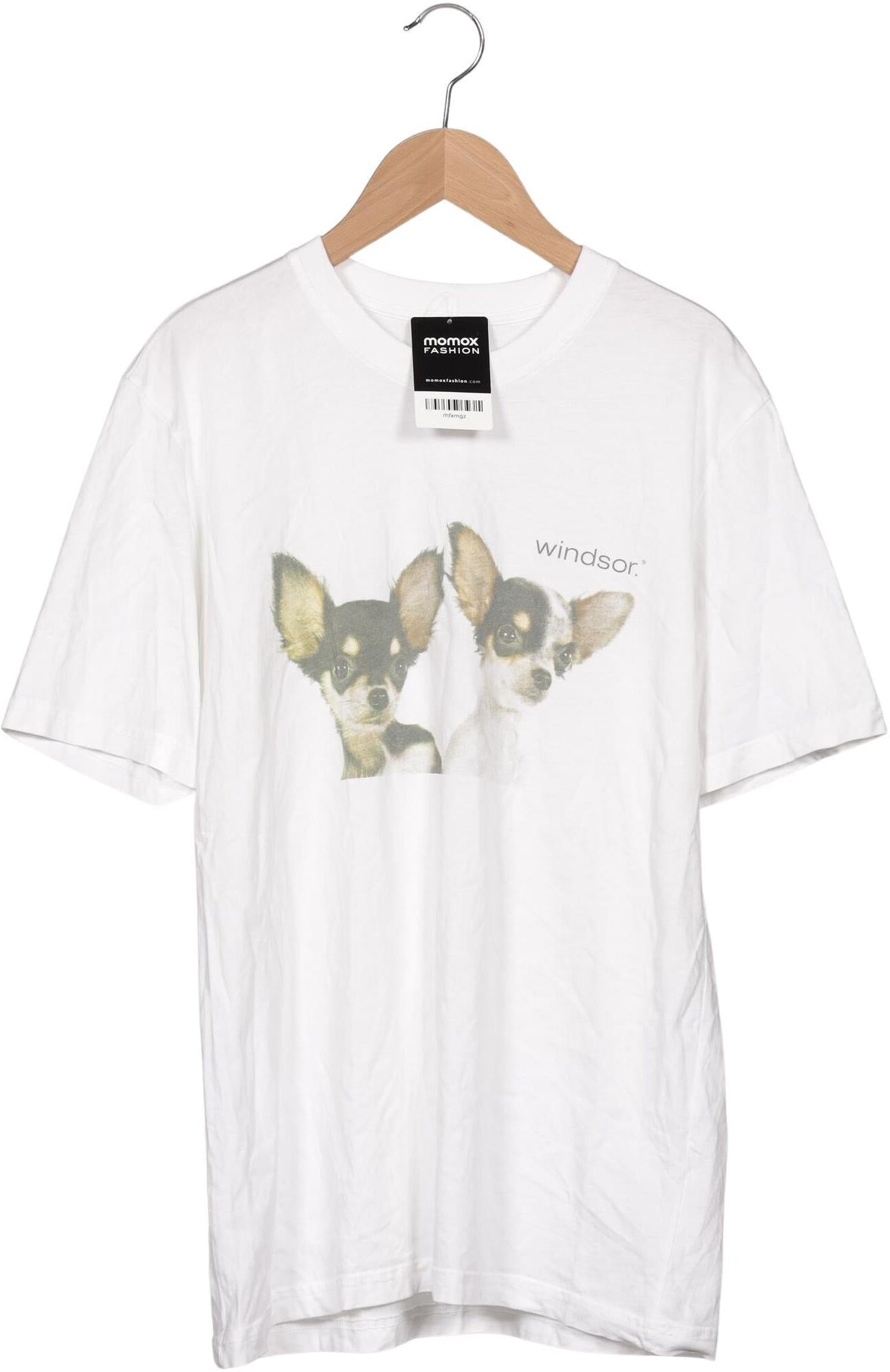 windsor. Damen T-Shirt, Weiß, Gr. L, Baumwolle - Second Hand