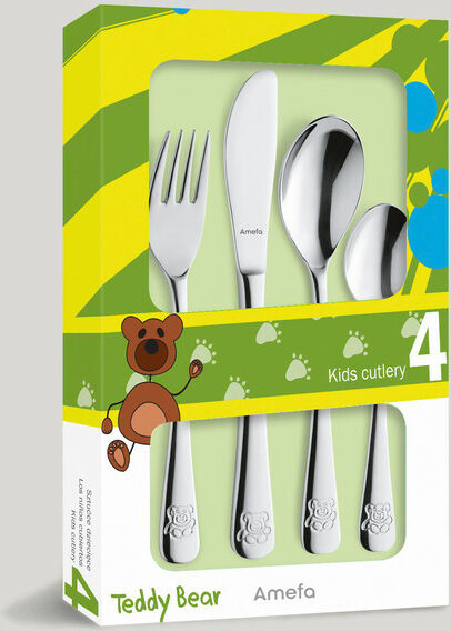 Amefa Set posate per bambini Teddy Bear