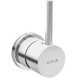 VitrA Einhebelmischer A45671EXP für WC, seitlich integrierte Thermostat-Armatur