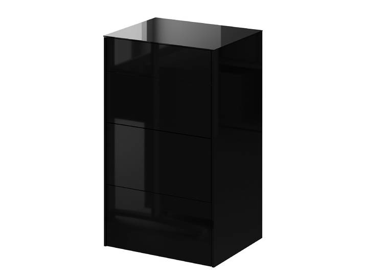 Kommode - Breite 52 cm 89cm Schwarz/Schwarz