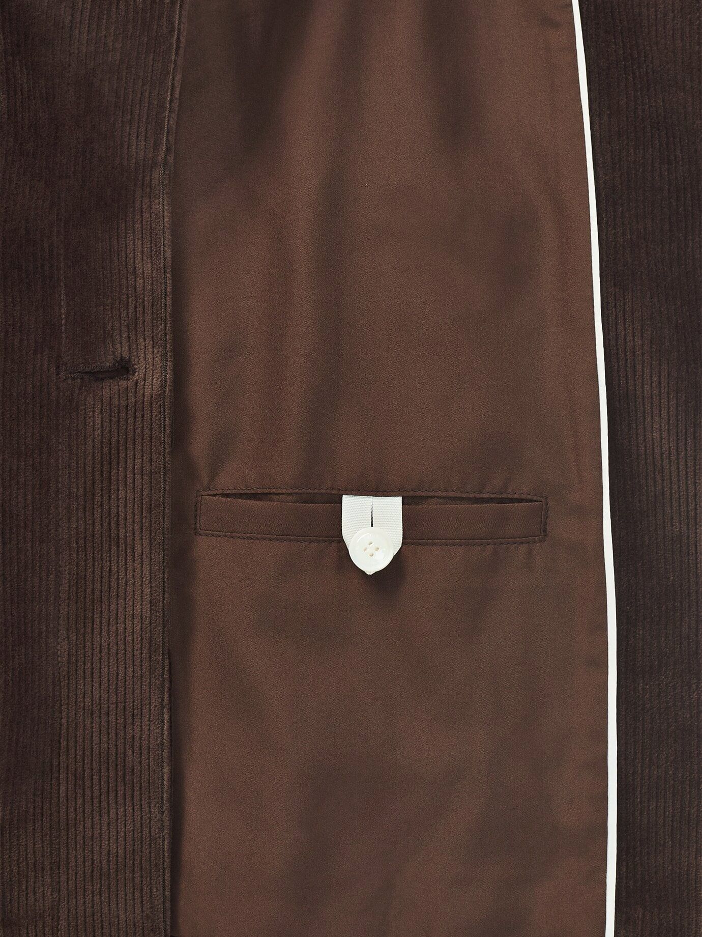 Walbusch Cordjacke in A-Linie, normale Größen#Kurzgrößen, Farbe Braun, 21, feminine A-Linie weicher Cord Damen