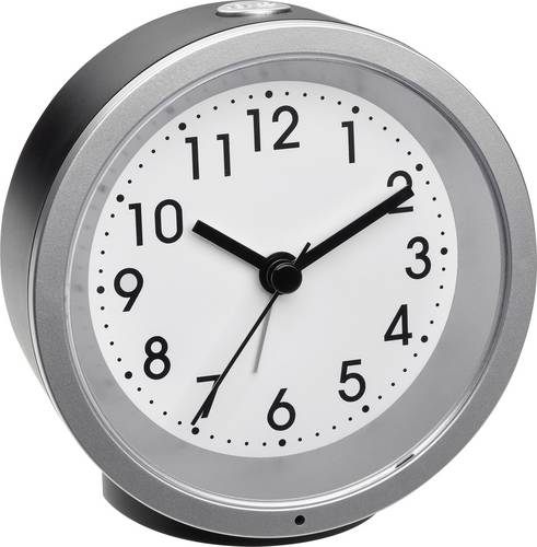 TFA Dostmann 60.1034.01 Quarz Wecker Schwarz Alarmzeiten 1