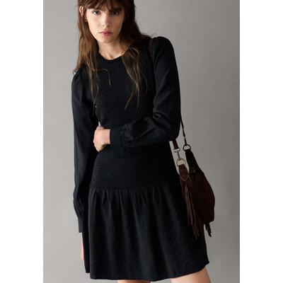Maxikleid PEPE JEANS "Kleid GOA DRESS", Damen, Gr. XL, Normalgrößen, schwarz, 85% Viskose, 15% Nylon, Kleider Maxikleid