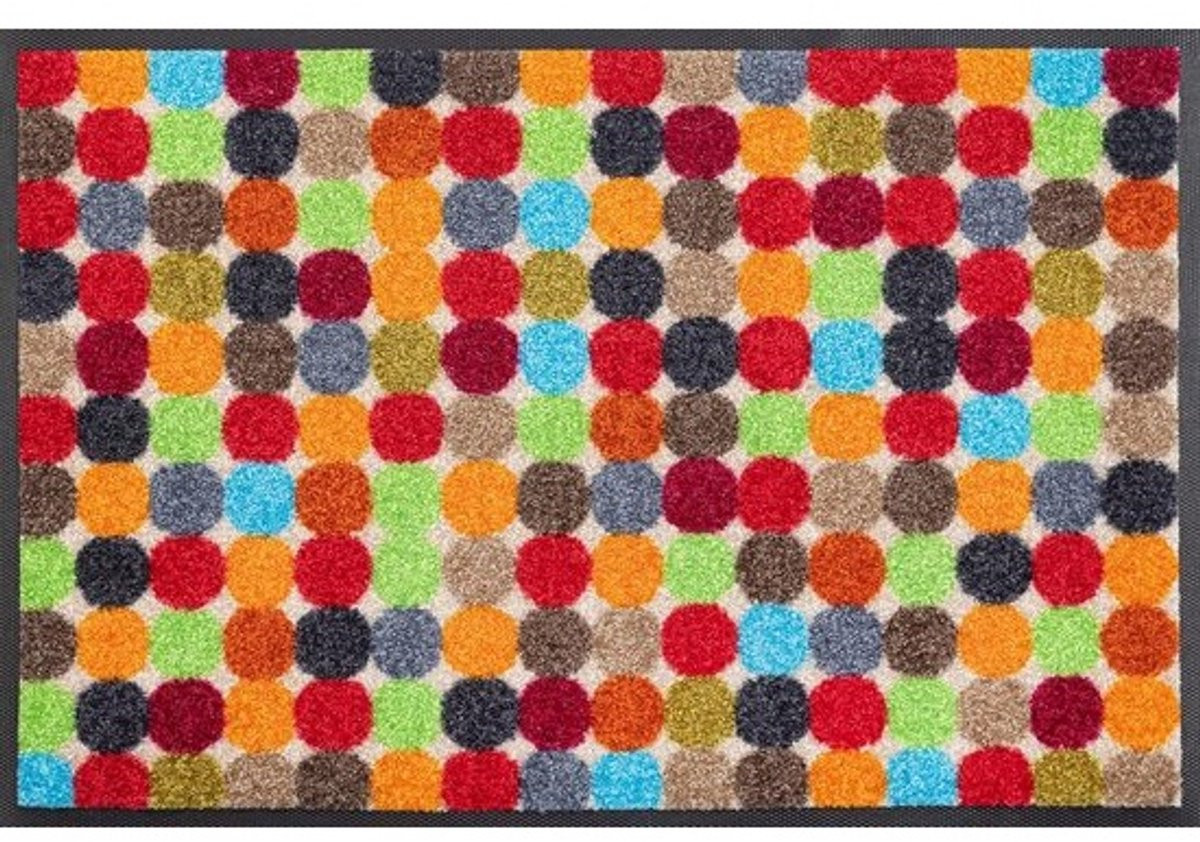 Wasbare Buiten- en Binnendeurmat Dots 40x60 cm - Antislip