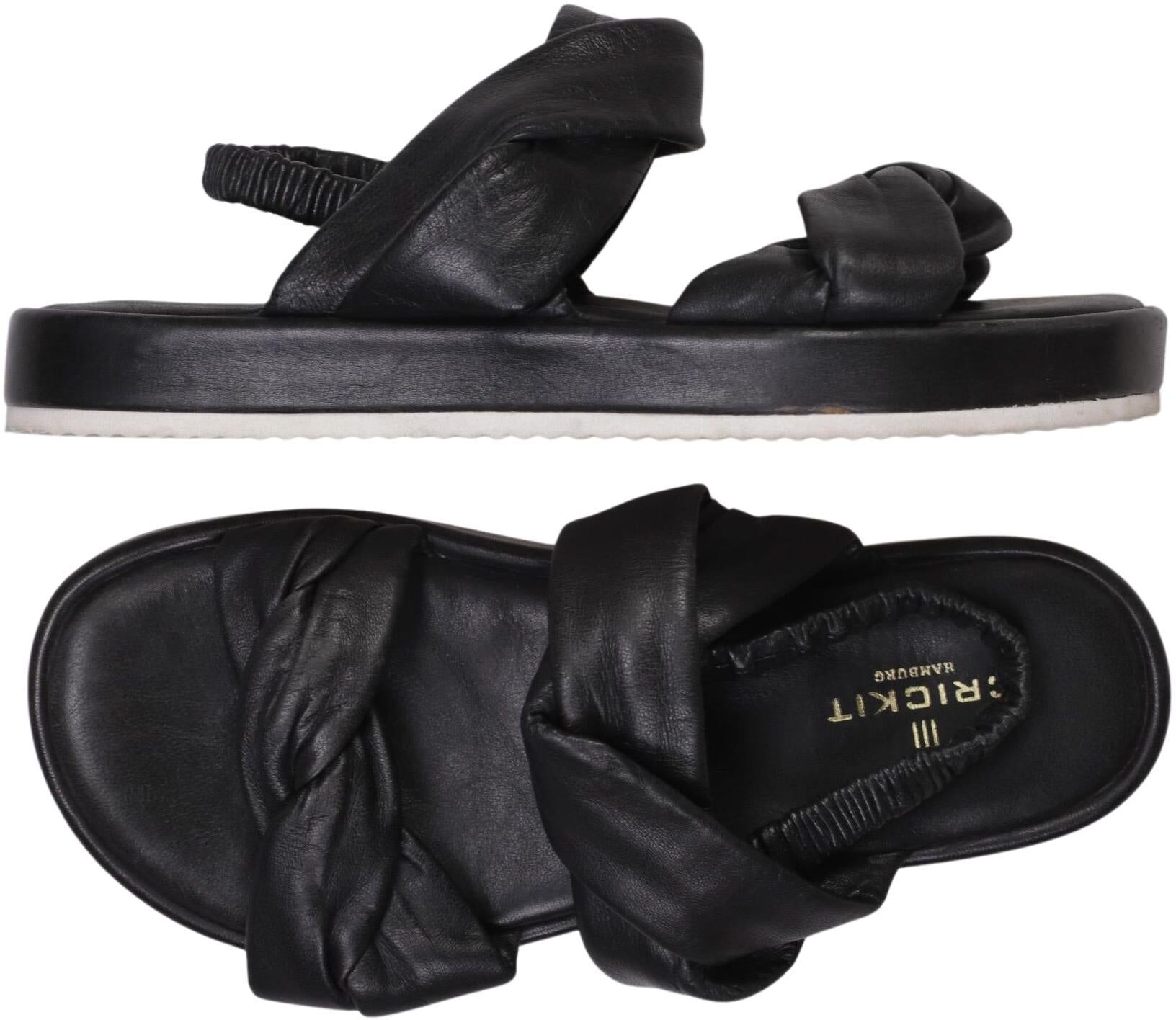 Crick IT Damen Sandalen, Schwarz, Gr. EU 37, kein / Etikett - Second Hand