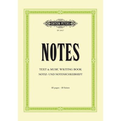 Notes: Text & Music Writing Book / Notiz- und Notenschreibhe, Geheftet von , Faber Music GmbH
