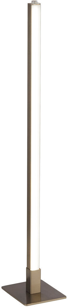 Brayden Studio Macauly Metal Novelty Lamp Satin Silver 50cm H X 8cm W X 10cm D