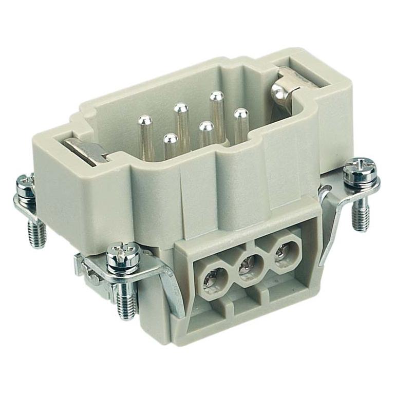 Harting HAN E Steckverbinder, Einsatz Typ 6Griffverbinder Schraubanschluss max 2,5mm2, 16A6 polig (09330062601)