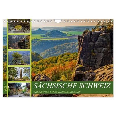 Sächsische Schweiz - Erlebnisse eines Herbsturlaubs (Wandkalender 2027 DIN A4 quer), CALVENDO Monatskalender